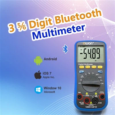 Multímetro Bluetooth OWON BD35 Série 3 ⅚ dígitos